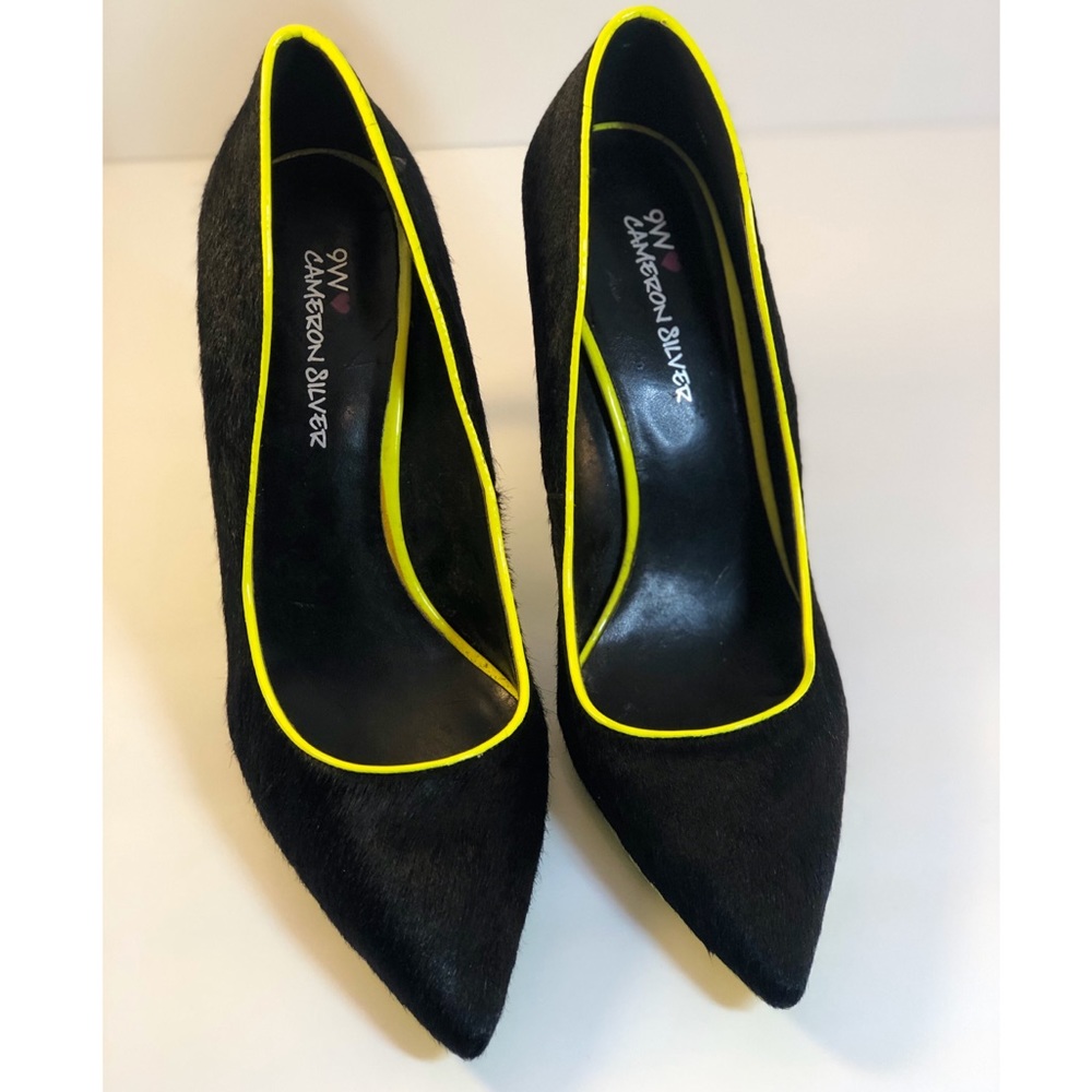 9W Cameron Silver -Jace Nine West Black Lime Green